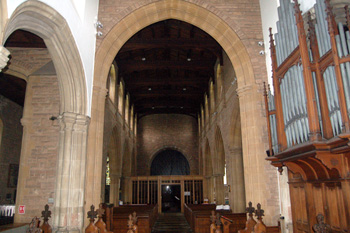 The interior looking west May 2010